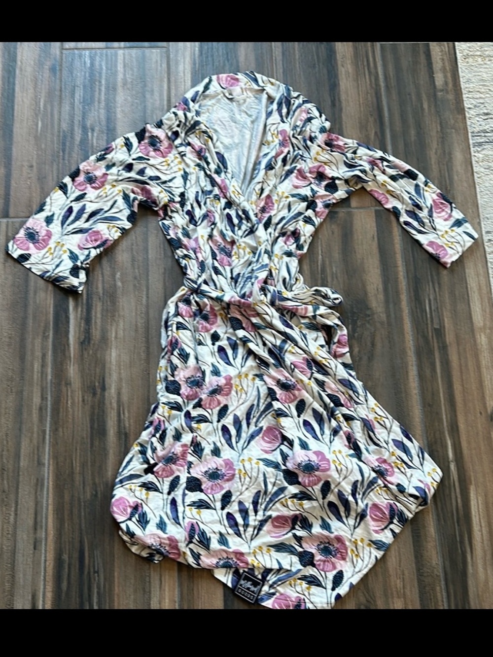 Milkmaid Goods Maternity and Postpartum Floral Robe